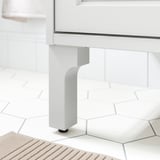 ALMAÅN Leg, light grey, 17.8 cm