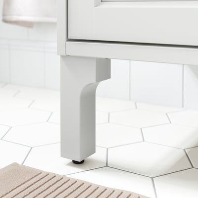 ALMAÅN Leg, light grey, 17.8 cm