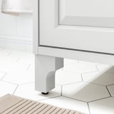 ALMAÅN Leg, light grey, 11.4 cm