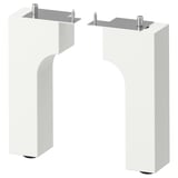ALMAÅN Leg, white, 17.8 cm