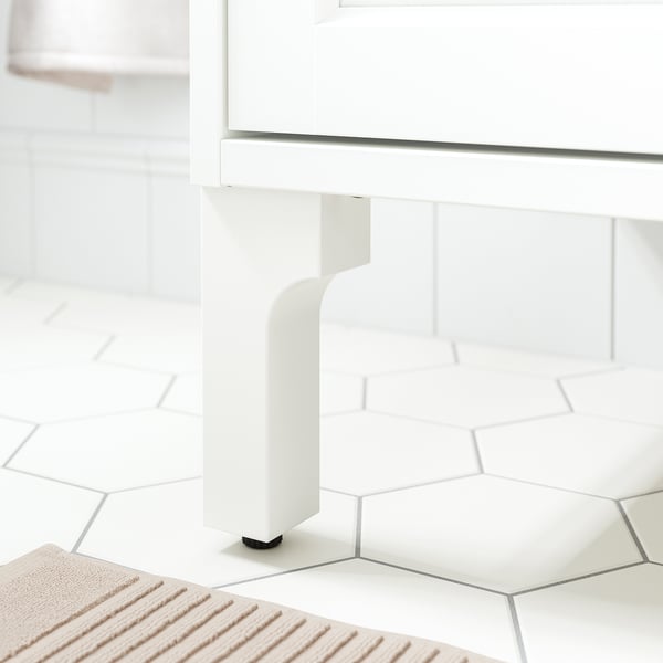 ALMAÅN Leg, white, 17.8 cm