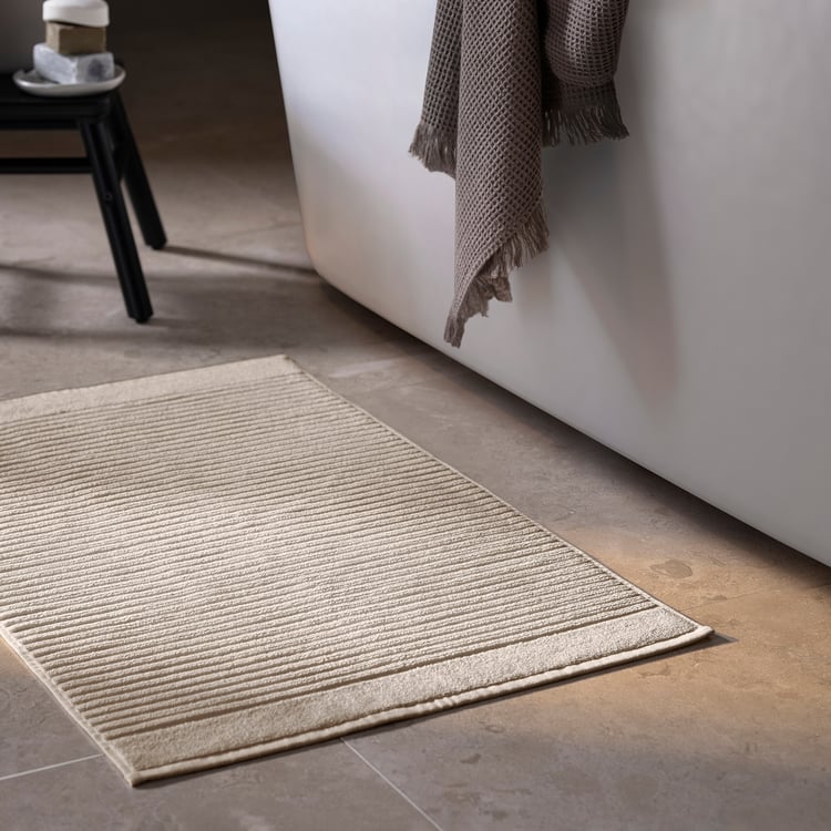 ALSTERN bath mat, beige, 50x80 cm IKEA