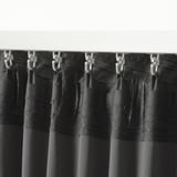 ANNAKAJSA Room darkening curtains, 1 pair, anthracite/with heading tape, 145x250 cm