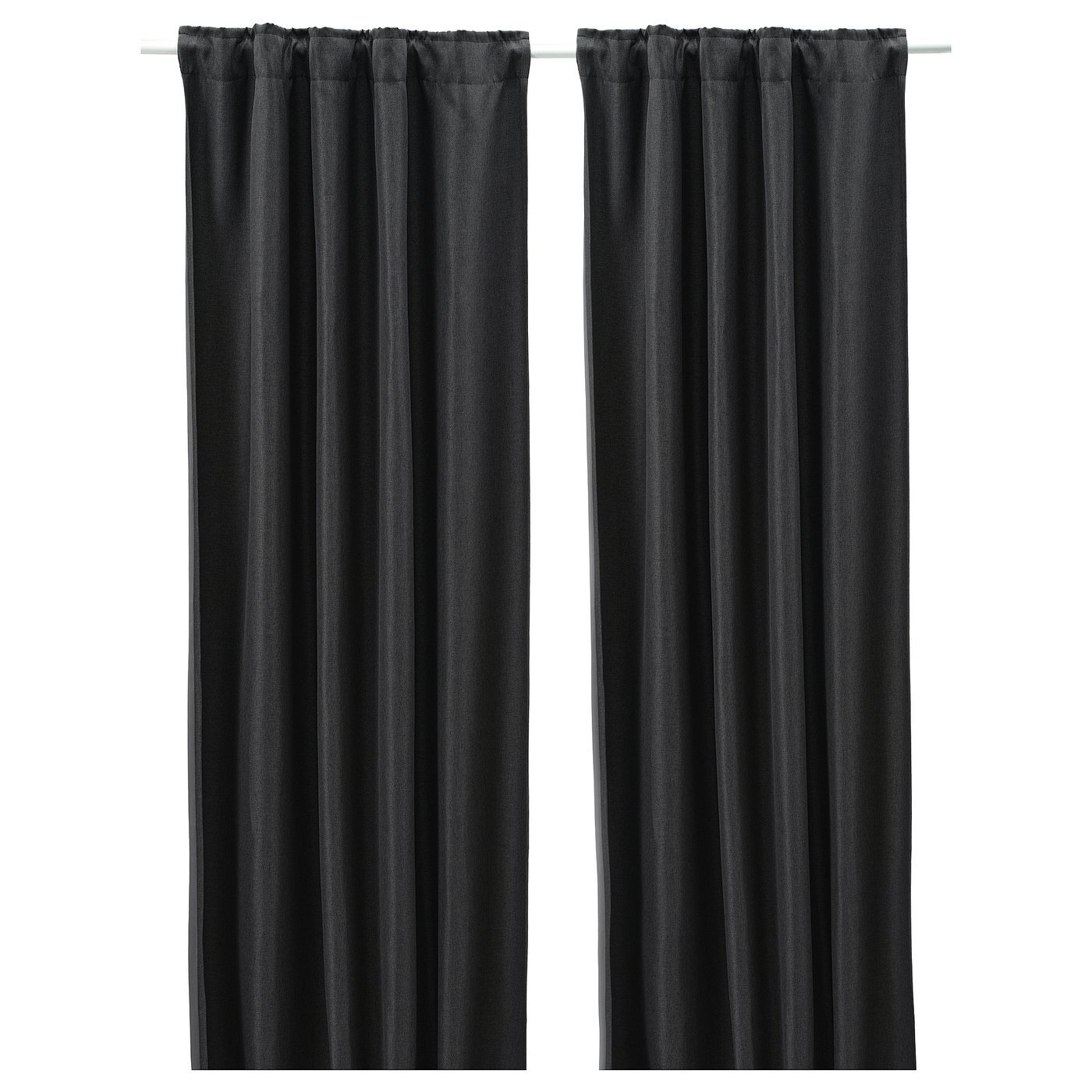 IKEA ANNAKAJSA カーテン 145x250cm 2枚セット 新品 ANNAKAJSA room darkening curtains, 1 pair, light grey/with