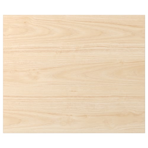 ASKERSUND light ash wooden texture panel, rectangular shape, melamine finish, easy-clean surface.