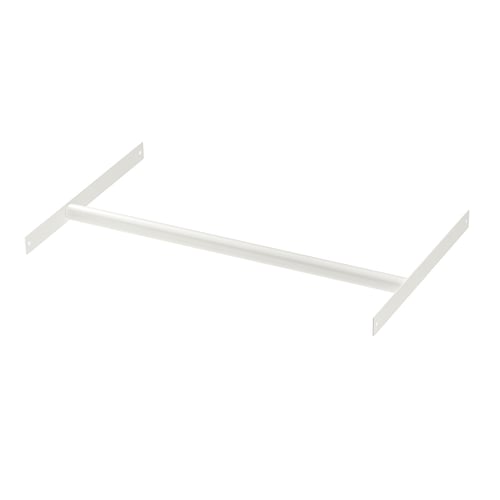 White metal bracket, part of AURDAL storage system, straight shape, simple design.