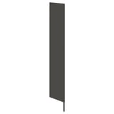AURDAL Side panel with leg, dark grey, 40x221 cm