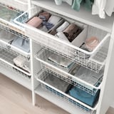 AURDAL Wardrobe combination, white, 125x40x221 cm
