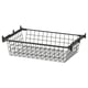 Option: AURDAL Wire basket with pull-out rail, dark grey, 56x40 cm