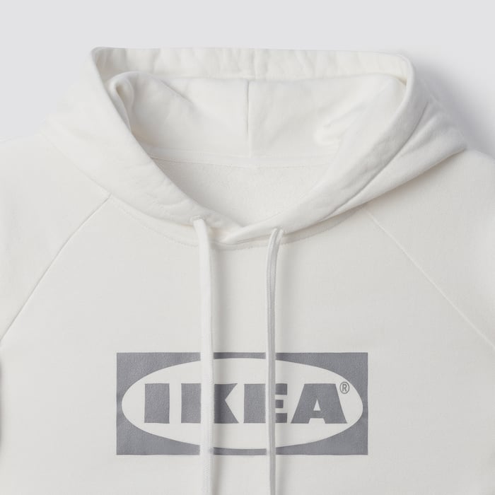 AURTIENDE Hoodie white IKEA
