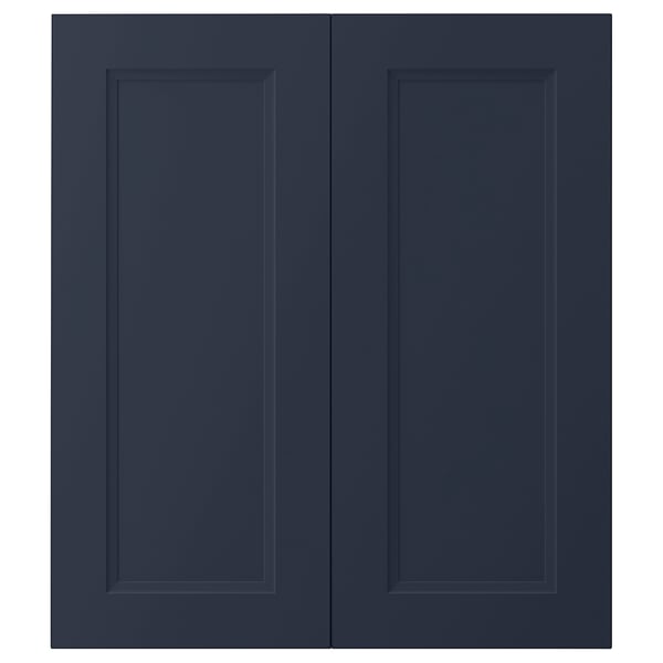 AXSTAD 2-p door f corner base cabinet set, matt blue, 33x76 cm