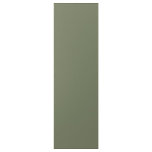 AXSTAD cover panel, greenish-gray, rectangular, smooth texture, foil material, uniform design.