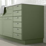 AXSTAD Cover panel, grey-green, 63x76 cm