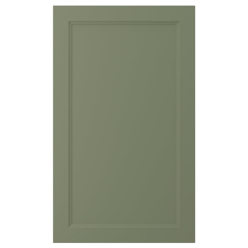 AXSTAD green cabinet door, flat panel design, recycled plastic foam core.