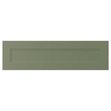AXSTAD Drawer front, grey-green, 91x25 cm