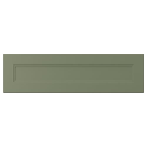 AXSTAD green cabinet door, matte finish, rectangular shape with inset panel.