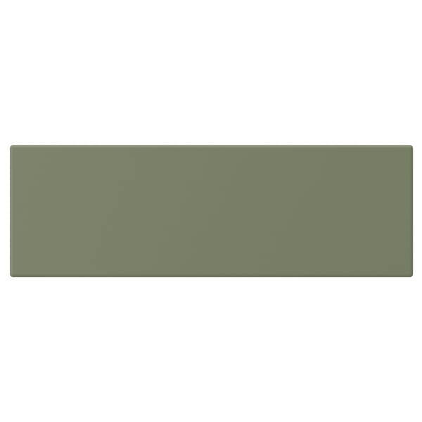 AXSTAD Drawer front, grey-green, 38x13 cm