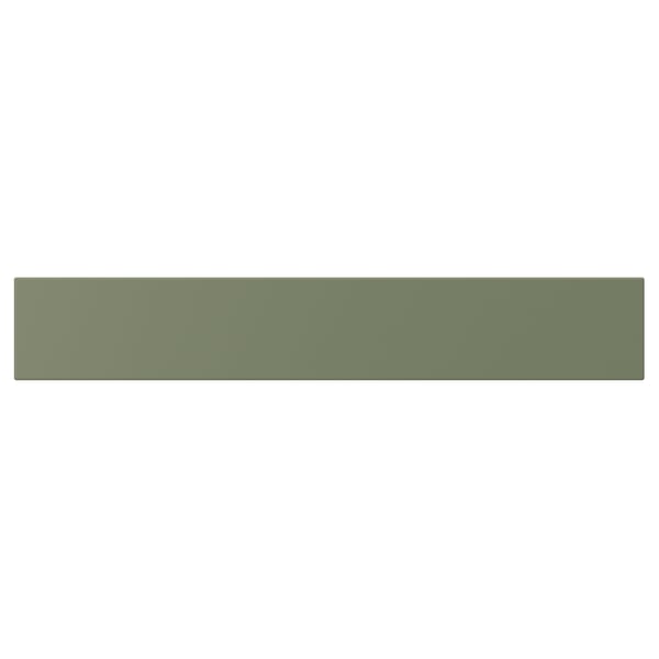 AXSTAD Drawer front, grey-green, 76x13 cm