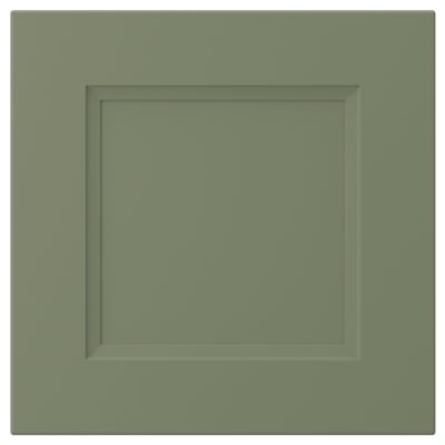 AXSTAD Drawer front, grey-green, 38x38 cm