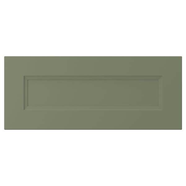 AXSTAD Drawer front, grey-green, 61x25 cm
