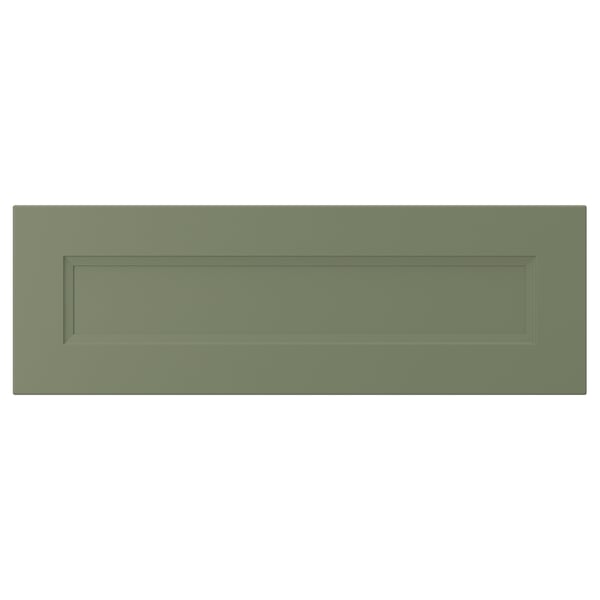 AXSTAD Drawer front, grey-green, 76x25 cm