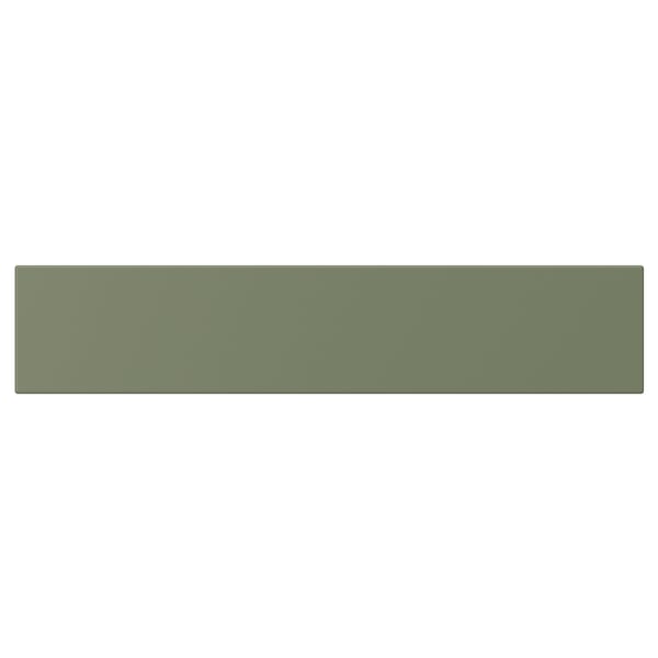 AXSTAD Drawer front, grey-green, 61x13 cm