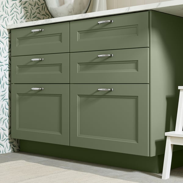 AXSTAD Drawer front, grey-green, 46x38 cm