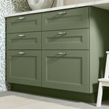 AXSTAD Drawer front, grey-green, 46x38 cm