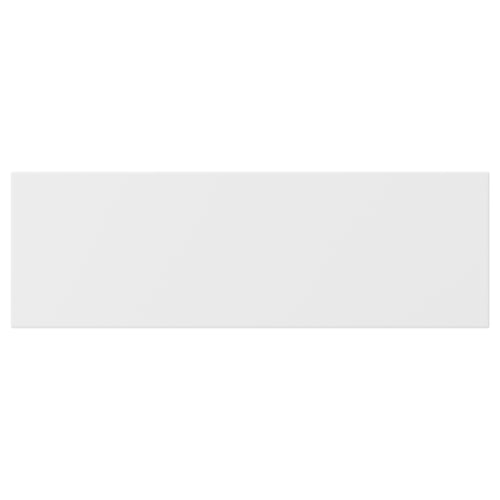 AXSTAD white matt kitchen door, square shape, soft lines design.
