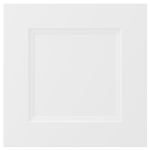 AXSTAD white drawer front, modern-traditional design, matt finish, recycled plastic surface.