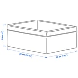BAXNA Organiser, grey/white, 20x26x10 cm