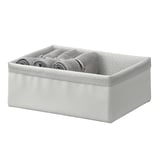 BAXNA Organiser, grey/white, 20x26x10 cm