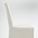 BERGMUND Chair w medium long cover, oak effect/Inseros white
