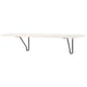 Option: BERGSHULT / FÖRLÄGGARE Wall shelf, black/white, 80x30 cm