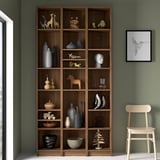 BILLY Bookcase comb with extension units, brown walnut effect, 120x28x237 cm