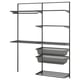 Option: BOAXEL Laundry combination, anthracite, 165x40x201 cm