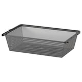 BOAXEL Mesh basket, anthracite, 60x40x15 cm
