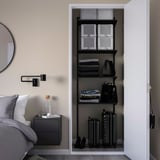 BOAXEL Shelving unit, anthracite, 62x40x201 cm