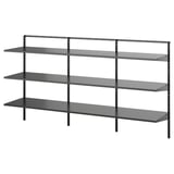 BOAXEL Shelving unit, anthracite, 187x40x101 cm