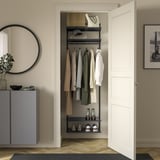 BOAXEL Wardrobe combination, anthracite, 62x40x201 cm