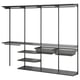 Option: BOAXEL Wardrobe combination, anthracite, 245x40x201 cm