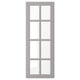 BODBYN Glass door, grey, 38x102 cm