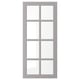 BODBYN Glass door, grey, 46x102 cm