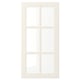 BODBYN Glass door, off-white, 38x76 cm
