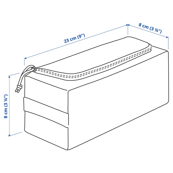 BOLLÖSUND Toiletry bag, beige