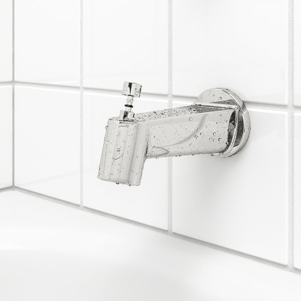 BROGRUND Bath/shwr set w thermostatic mixer, chrome-plated