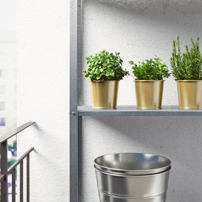 DAIDAI Plant pot, brass-colour, 10.5 cm