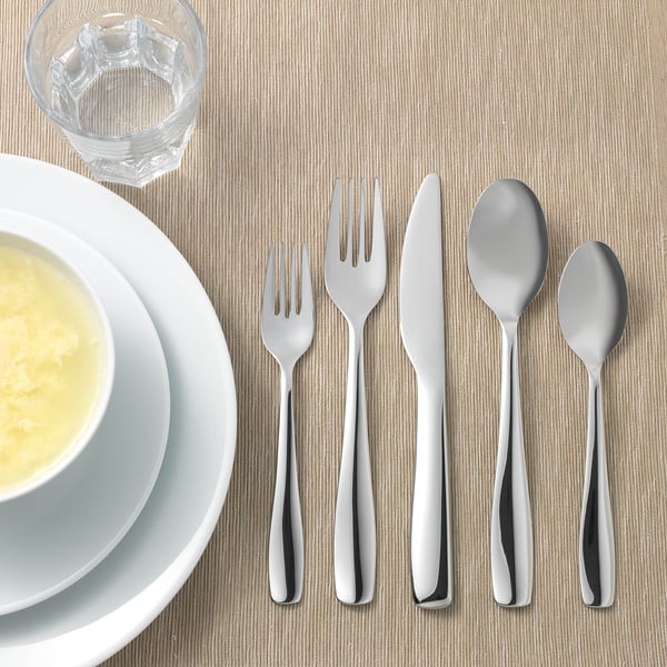 DOFTSAM 20-piece cutlery set, stainless steel