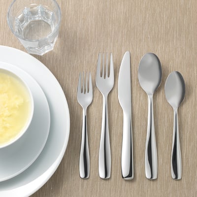 DOFTSAM 20-piece cutlery set, stainless steel