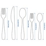 DOFTSAM 20-piece cutlery set, stainless steel
